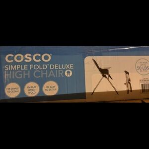 Cosco Simple Fold Deluxe High Chair - Blue